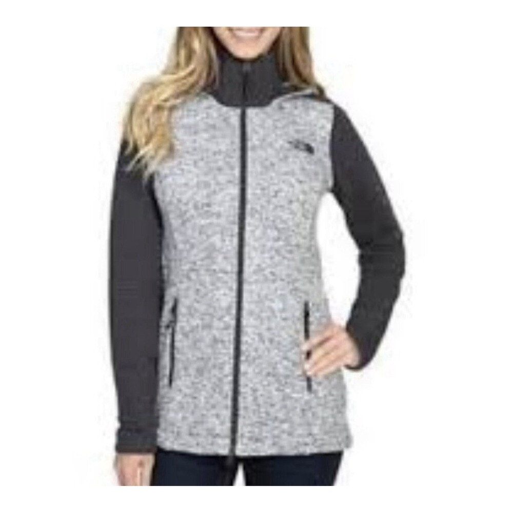 The North Face Women's Indi Hooded Long Jacket Coat M Gray